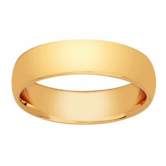 Size 12   6mm Comfort Fit Wedding Ring Yellow Gold and 9.6g gold - Picture 1 of 6